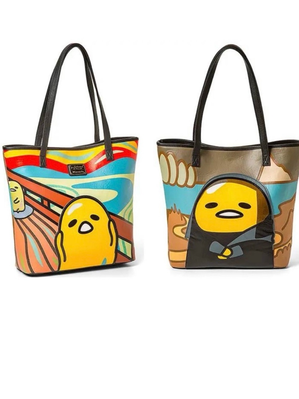 RARE Loungefly x Sanrio Museum of Gudetama Art Tote Bag ThinkGeek Collector